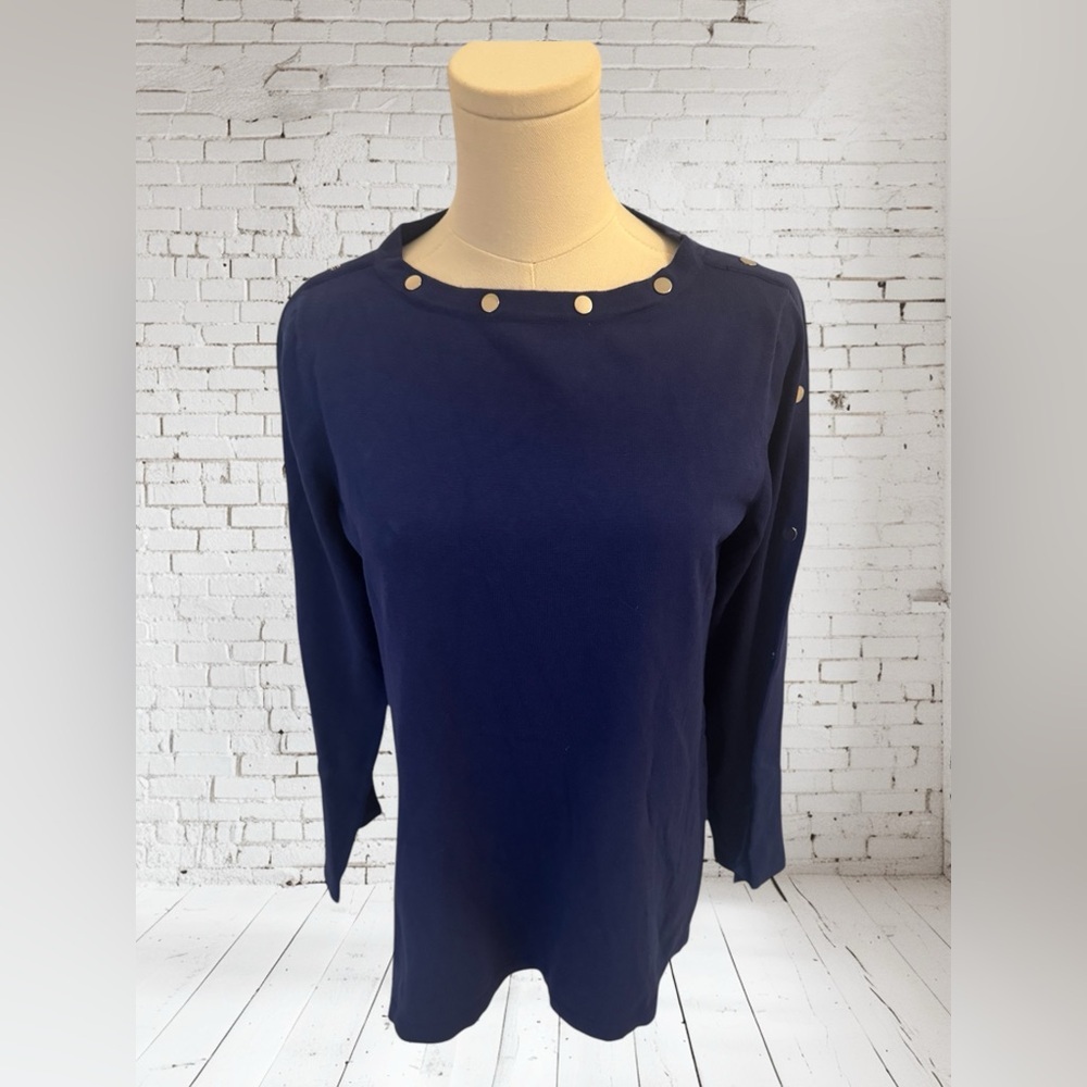 Alfani Ribbed Knit Top NWT | Silver Embellished Various Colors/Sizes
